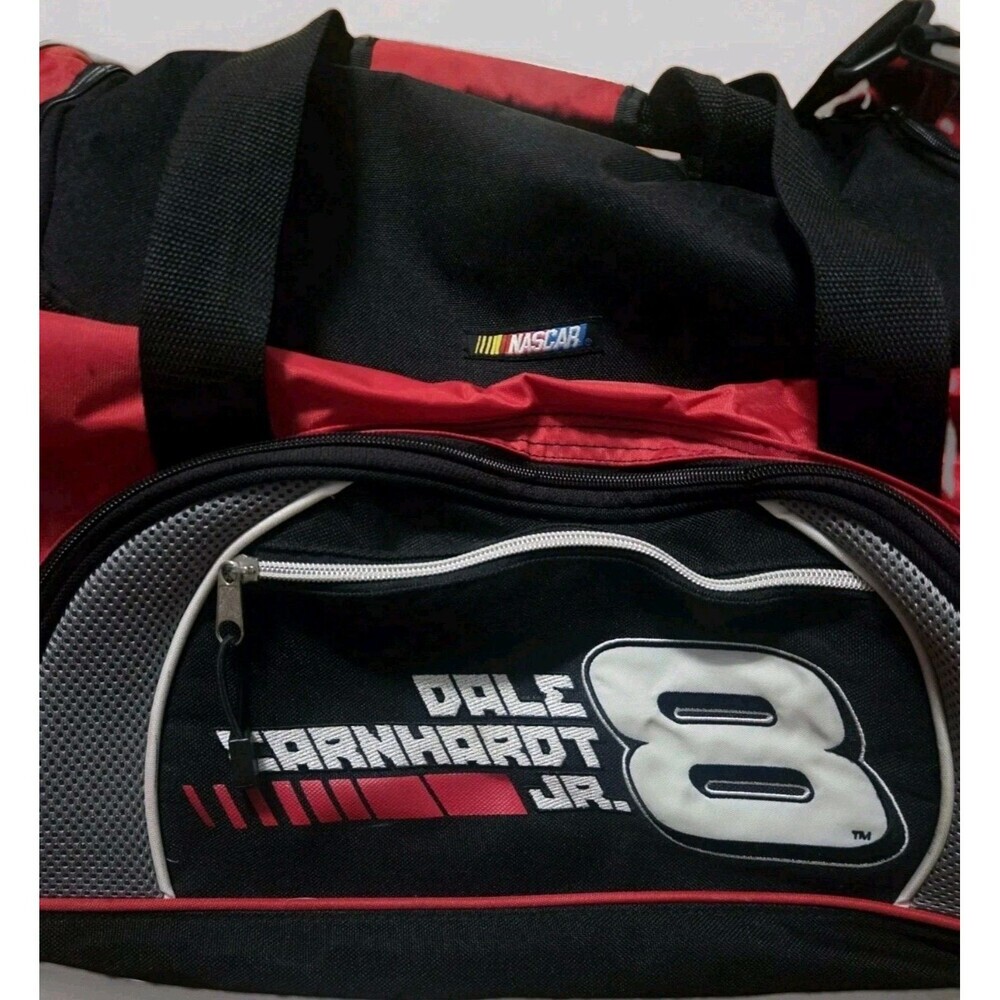 Dale Earnhardt Jr #8 NASCAR Official Duffel Bag Red Black Gym Travel Carry Bag